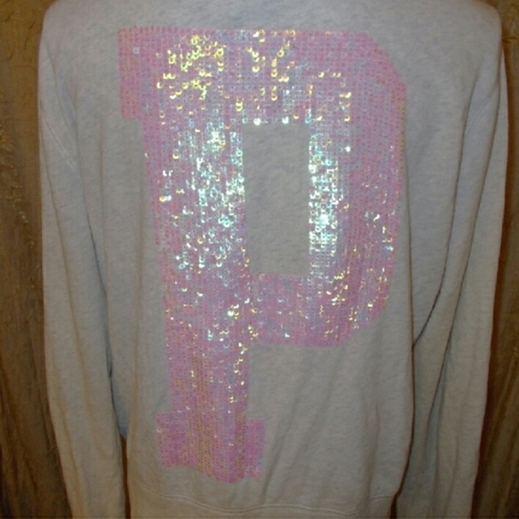 ISO Victoria's Secret PINK sweater sequins bling